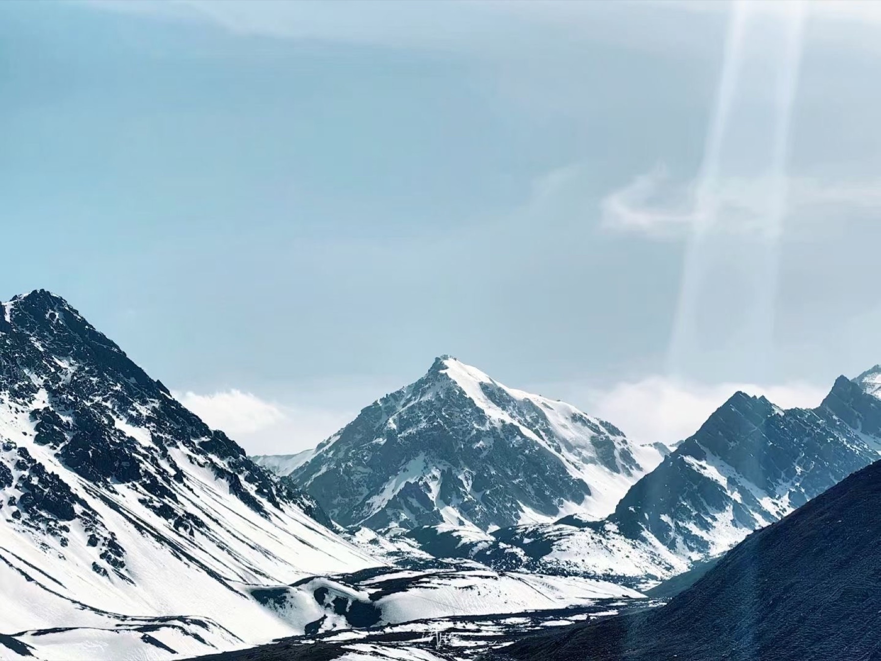雪峰之间